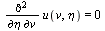 diff(u(v, eta), eta, v) = 0